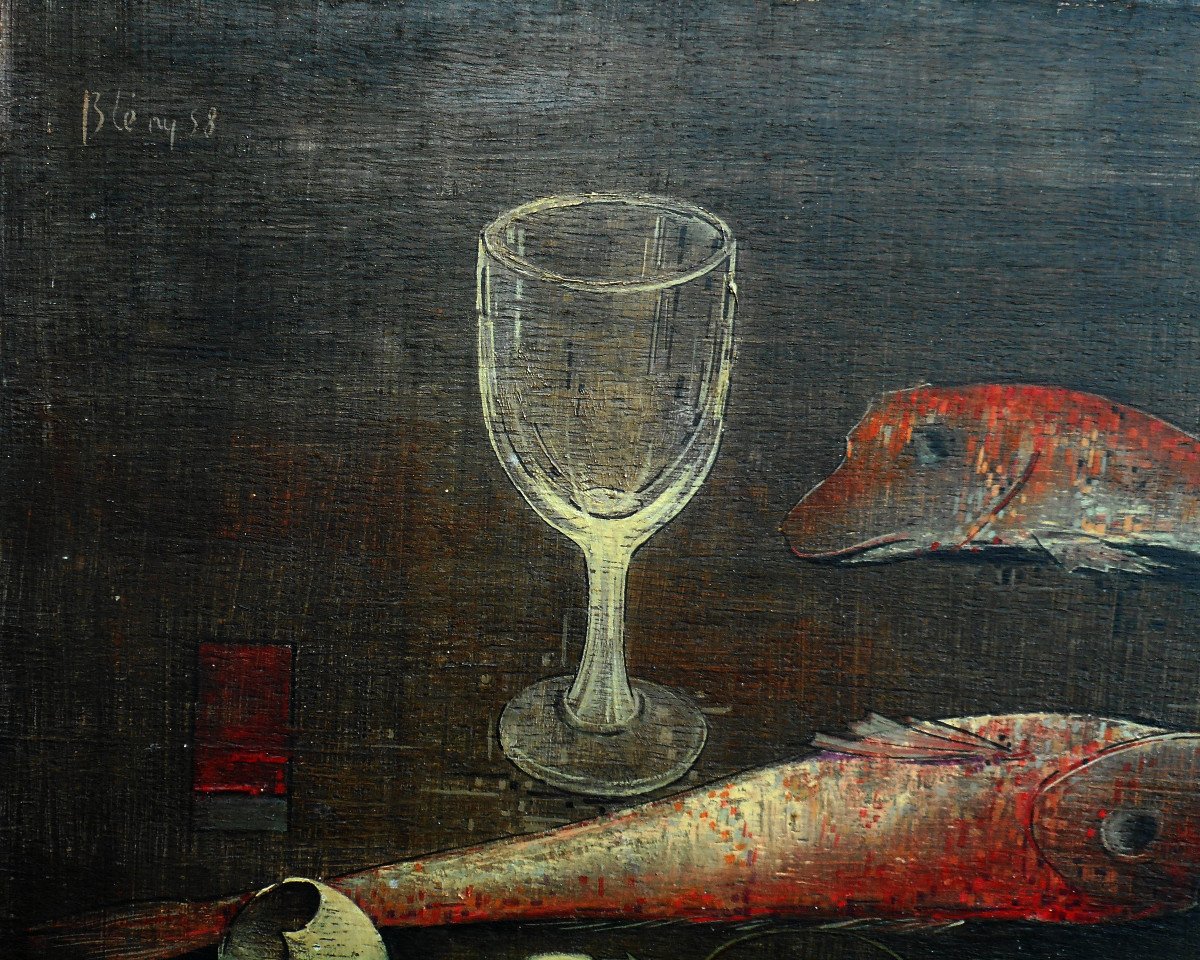 Jacques Bleny (1925-1960) Les Rougets 1958 -limoges - Saint-junien-photo-2