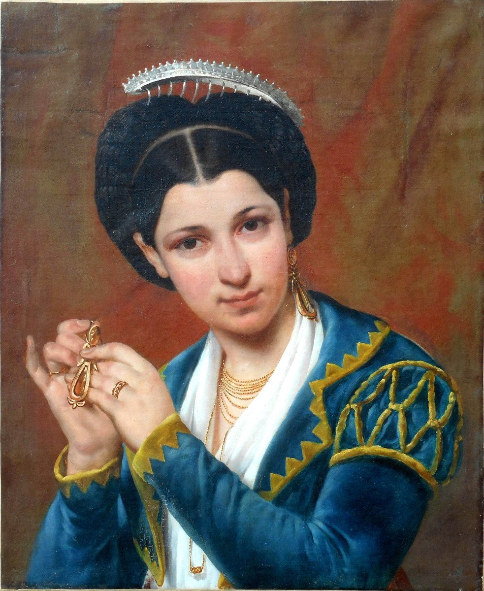 François DUBOIS ( 1790-1871) HST 61 x 50 cm