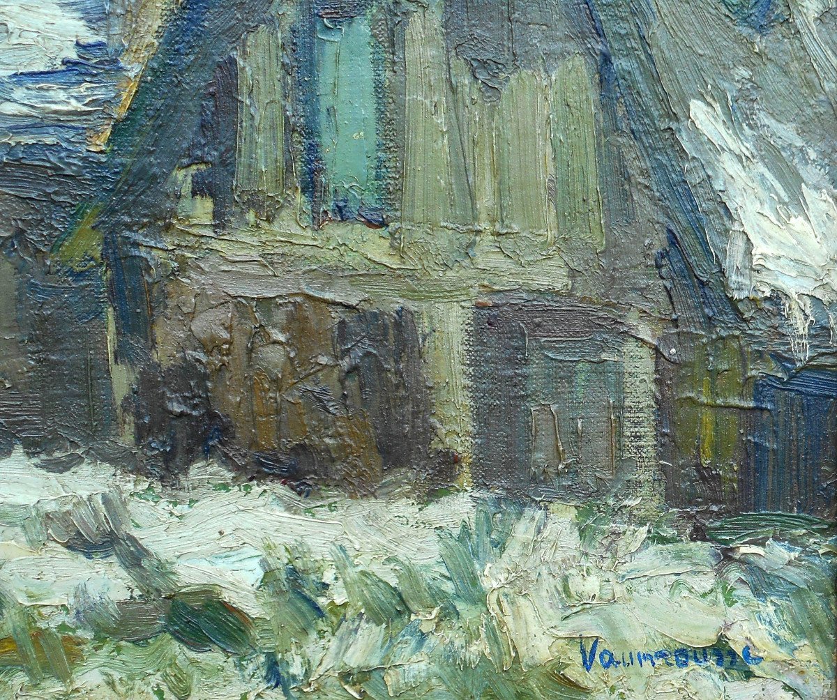 Maurice Vaumousse (1876-1961) Rouen - Old Houses Rue De Constantine Now Disappeared-photo-4