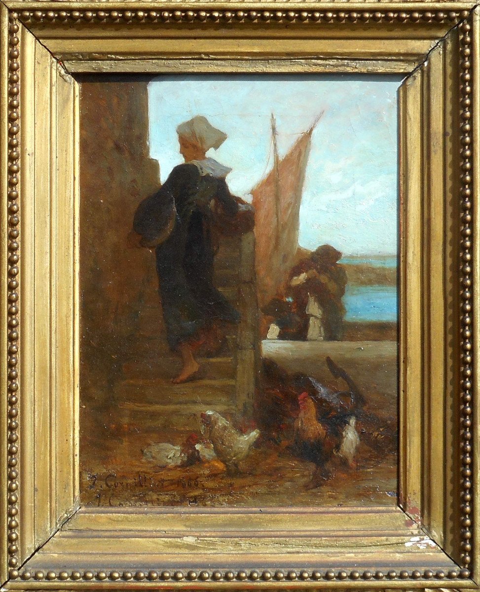 Jules Cornilliez Cornilliet (1830-1886) Concarneau 1866 - Brittany 