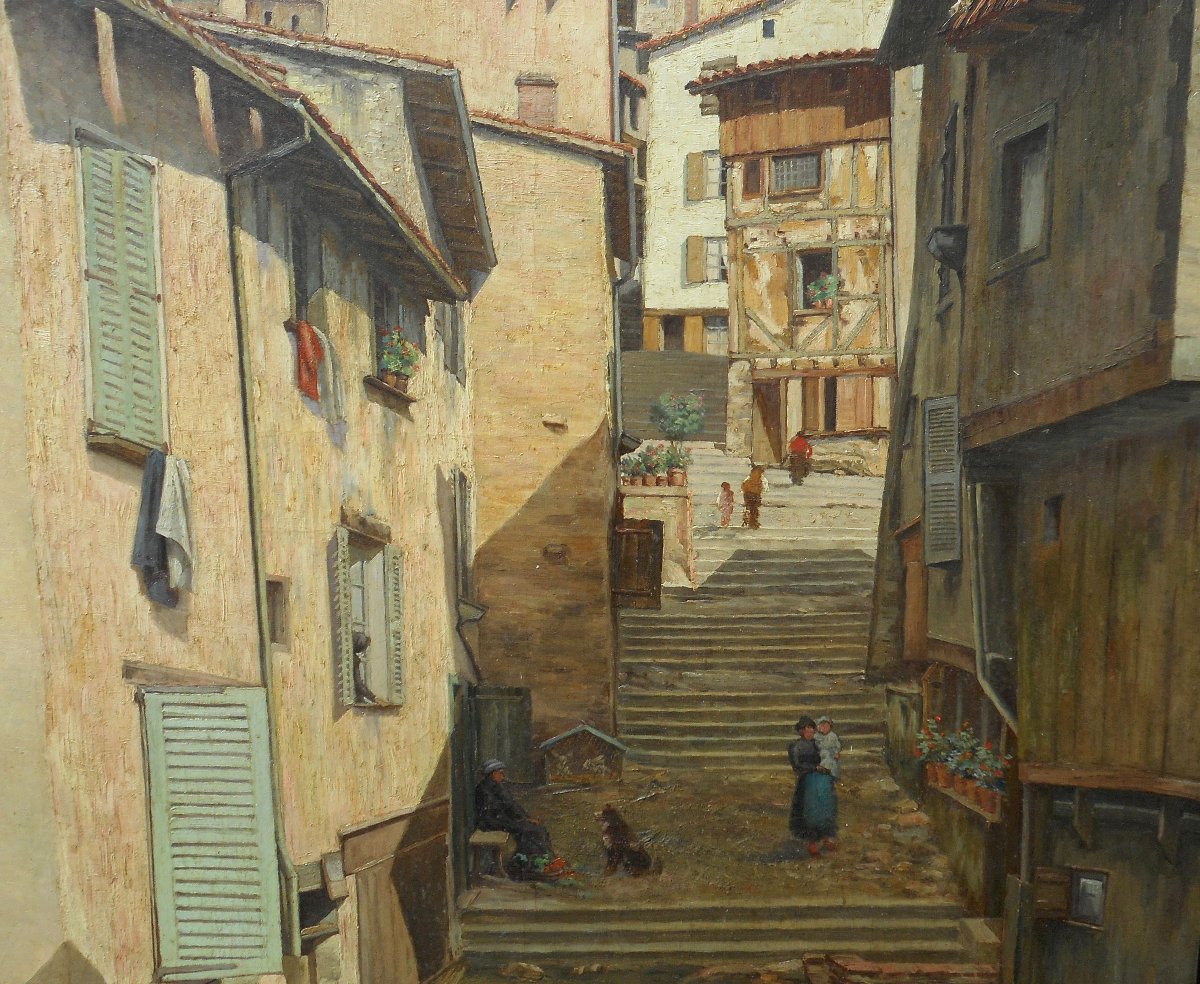 ABEL BOULINEAU (1839-1934) HST 93 x 58 cm (106 x 72 cm encadrée)-photo-3