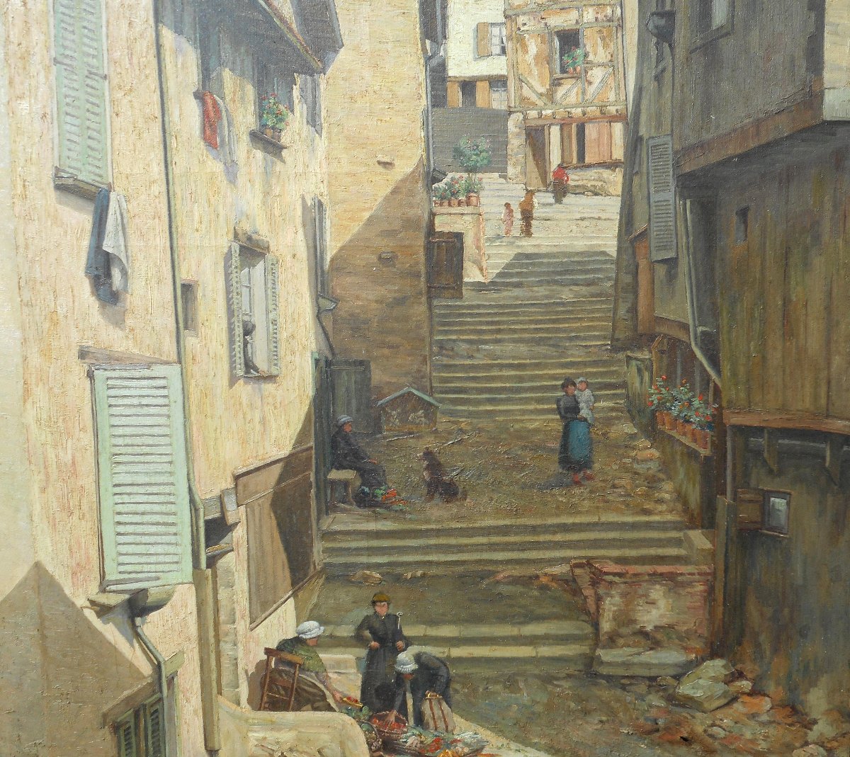 ABEL BOULINEAU (1839-1934) HST 93 x 58 cm (106 x 72 cm encadrée)-photo-3