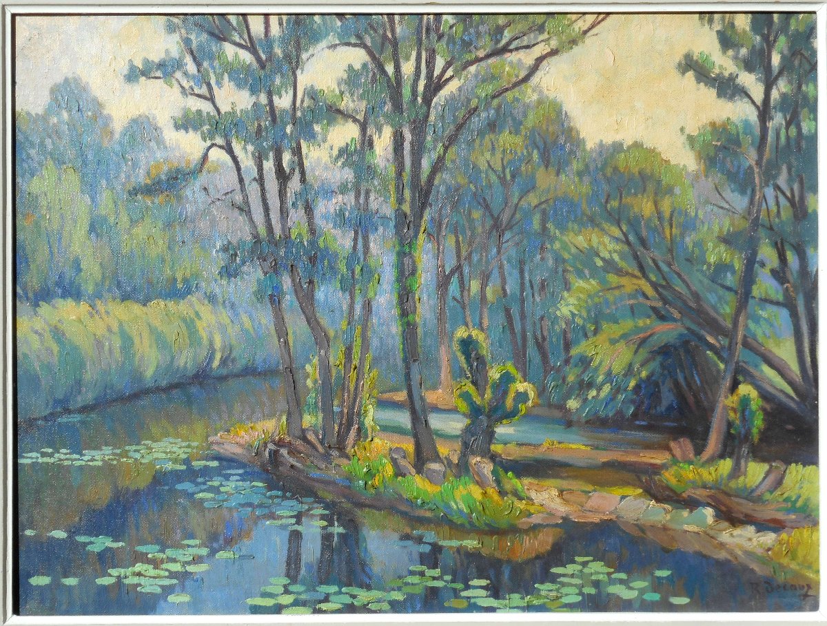 Roger Decaux (1899-1955) Crozant School (guillaumin, Madeline, Detroy, Alluaud Etc)-photo-2