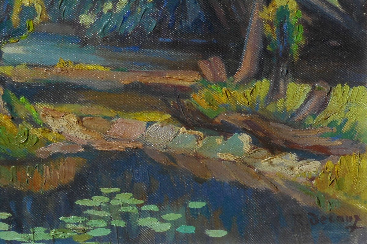 Roger Decaux (1899-1955) Crozant School (guillaumin, Madeline, Detroy, Alluaud Etc)-photo-3