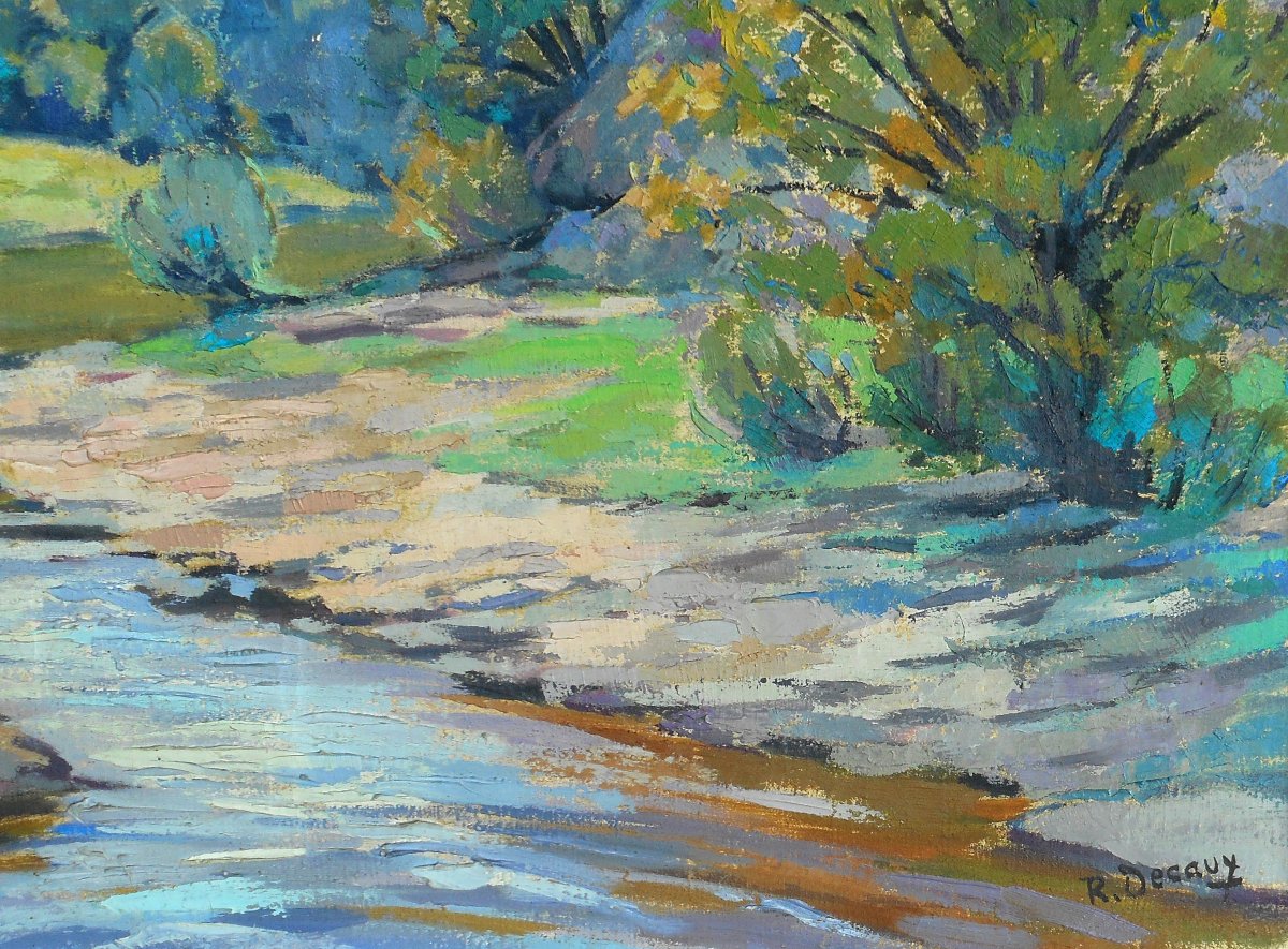 Roger Decaux (1899-1955) Crozant School (guillaumin, Madeline, Detroy, Alluaud Etc)-photo-4
