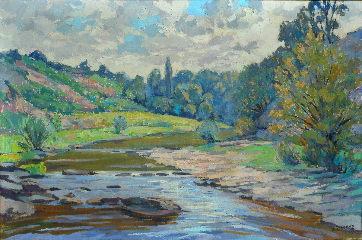 Roger Decaux (1899-1955) Crozant School (guillaumin, Madeline, Detroy, Alluaud Etc)