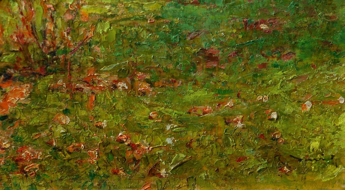 Raoul DAVID ( 1876-1950) BRETAGNE - Vitré - RENNES "campagne de Vitré à l automne"-photo-3