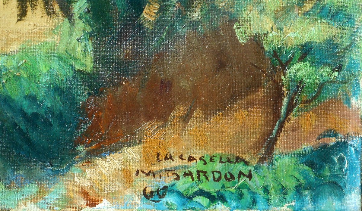 Marc BARDON (1891-?) CORSE - la casella 1960 - HST 46 x 61 cm-photo-2