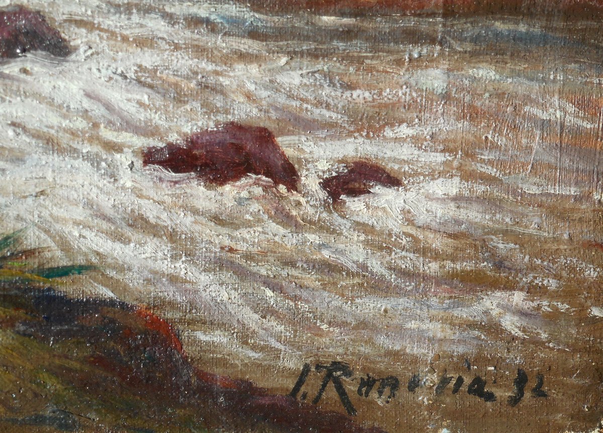 RANDRIA - HST 44x55,5 cm - datée 1932 - MADAGASCAR - malgache-photo-2