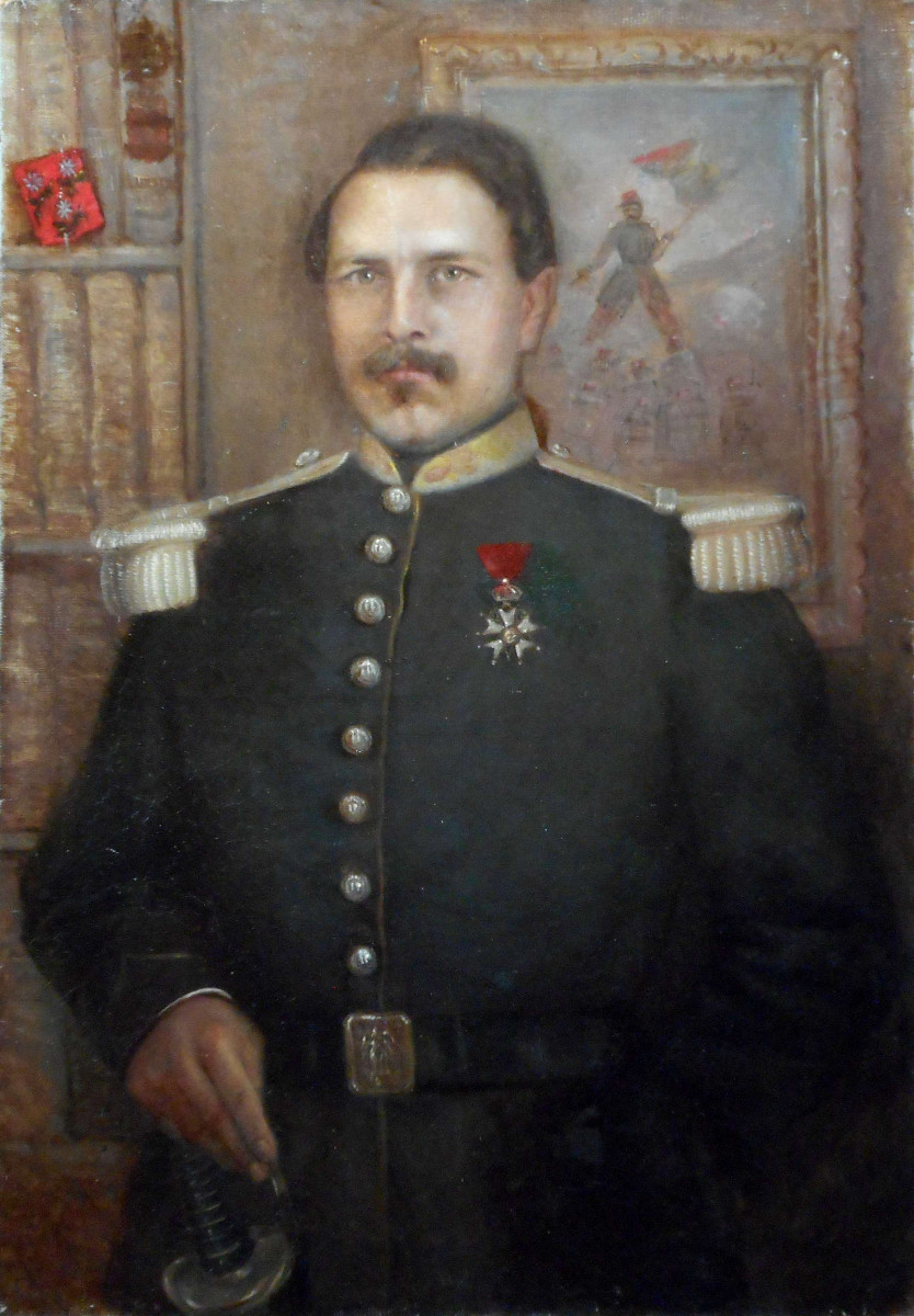 Jeanne Alexandre Maricot (1789/1850) Portrait Of Lieutenant General De Laplace - Oil On Canvas 55x38cm