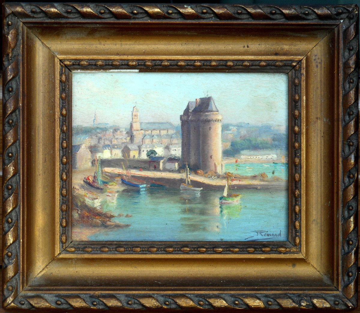 Raymond Enard (1902/1982) Saint Malo - Hsp 10 X 13 Cm 