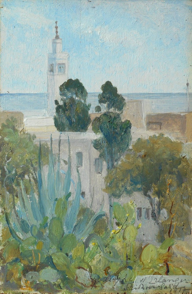 Rodolphe d'Erlanger (1872-1932) Sidi Bou Saïd 1917 - Tunisia-photo-4