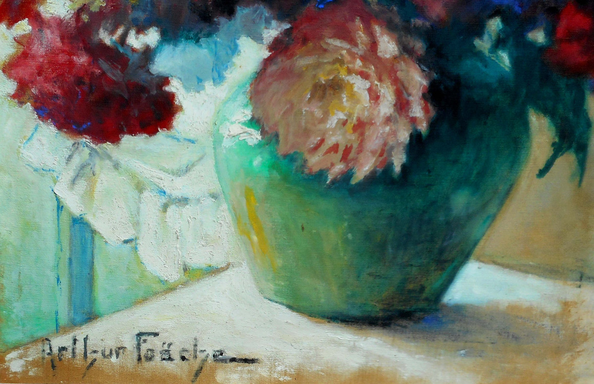 Arthur Foache (1871/1967) Hst 61 X 50 Cm-photo-1