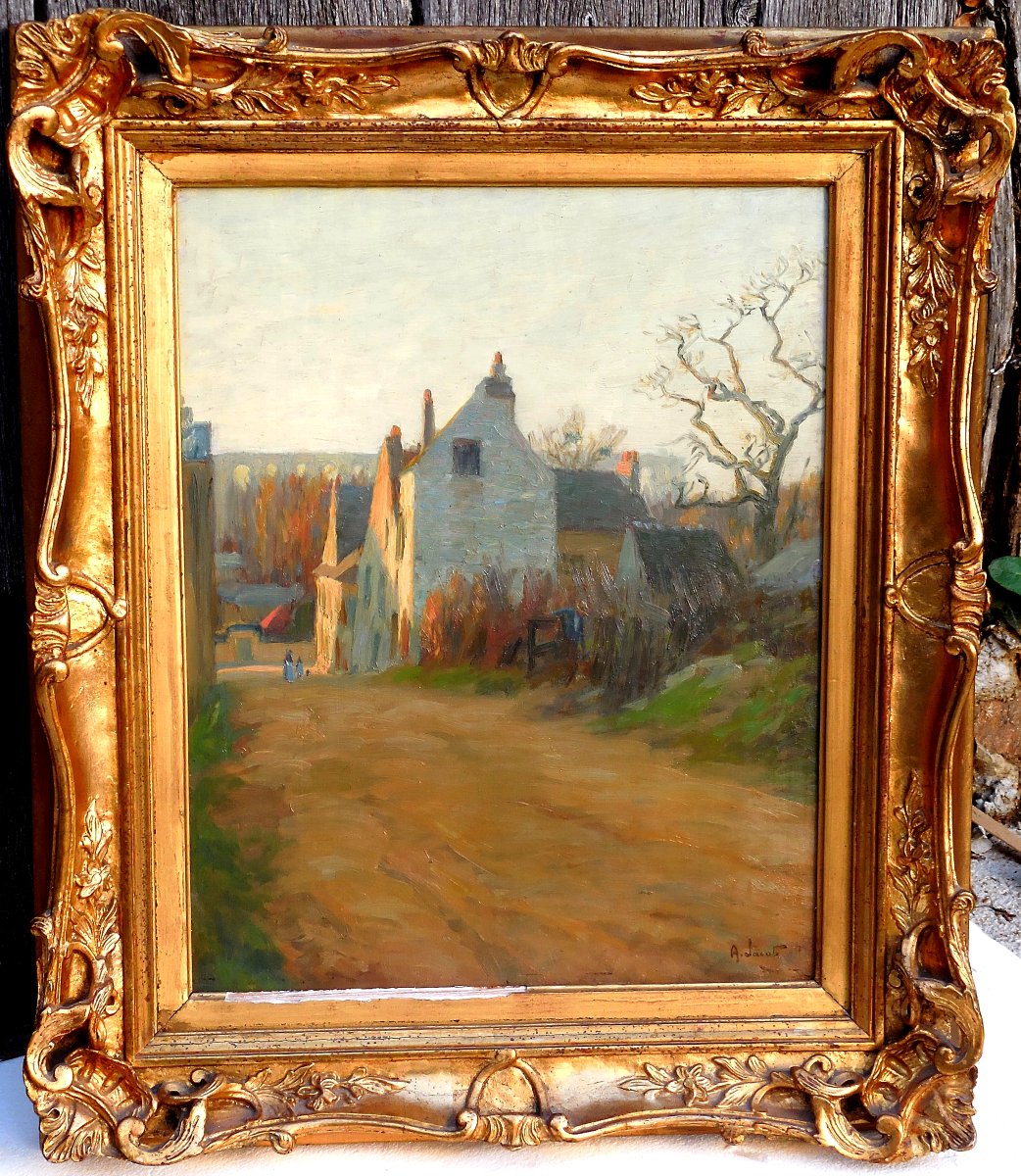 Alexandre JACOB ( 1876/1972) vieille rue à LOUVECIENNES 1911 - 58éme expo versaillaise-photo-2