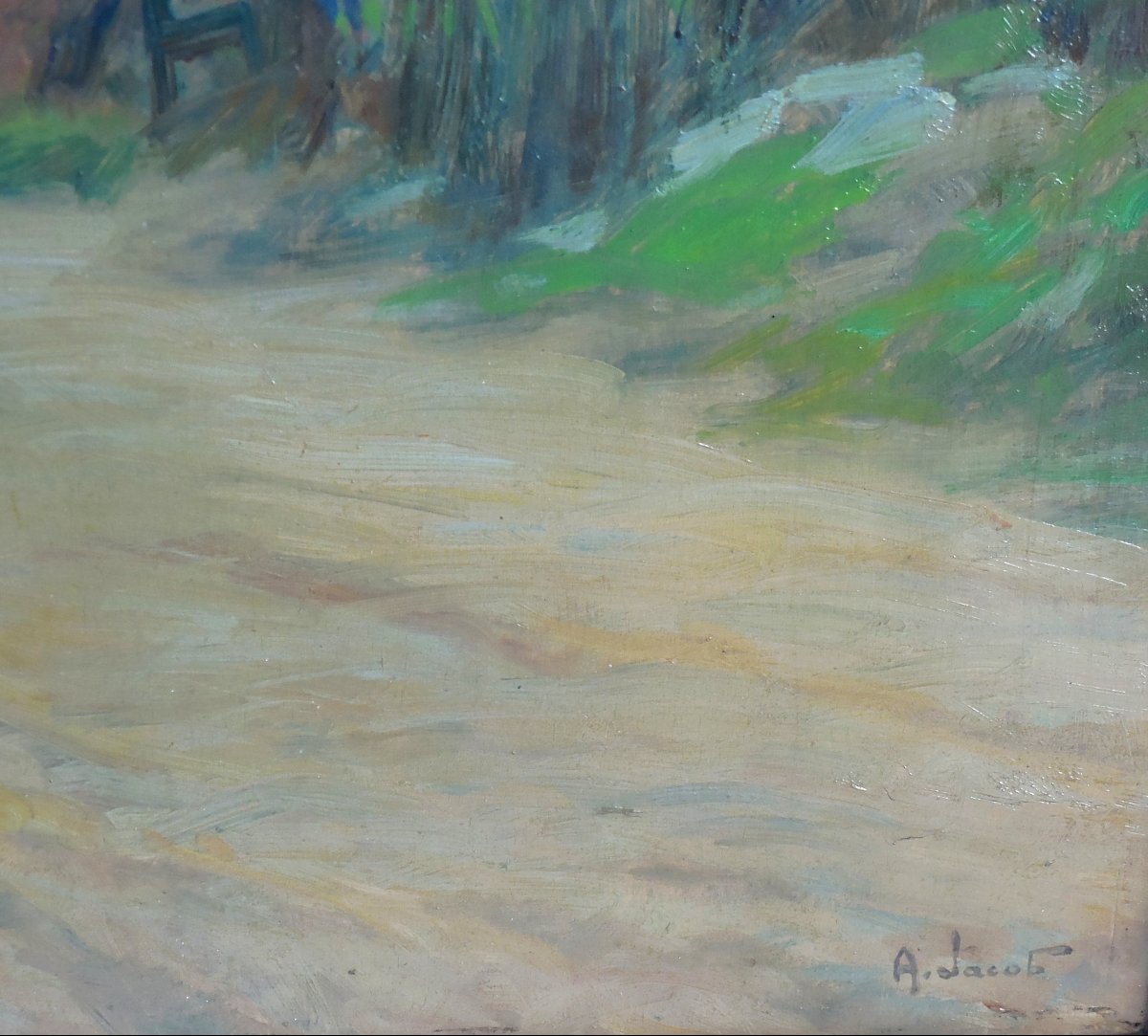 Alexandre JACOB ( 1876/1972) vieille rue à LOUVECIENNES 1911 - 58éme expo versaillaise-photo-4