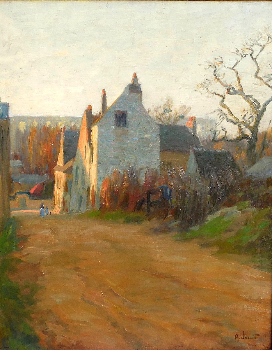 Alexandre JACOB ( 1876/1972) vieille rue à LOUVECIENNES 1911 - 58éme expo versaillaise