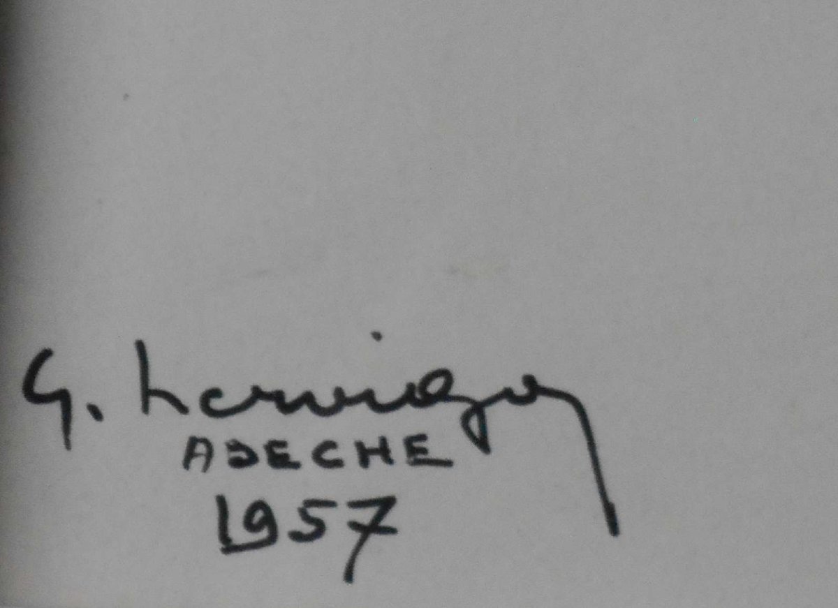 Gustave HERVIGO (1896/1993) Abéché - TCHAD 1957-photo-4