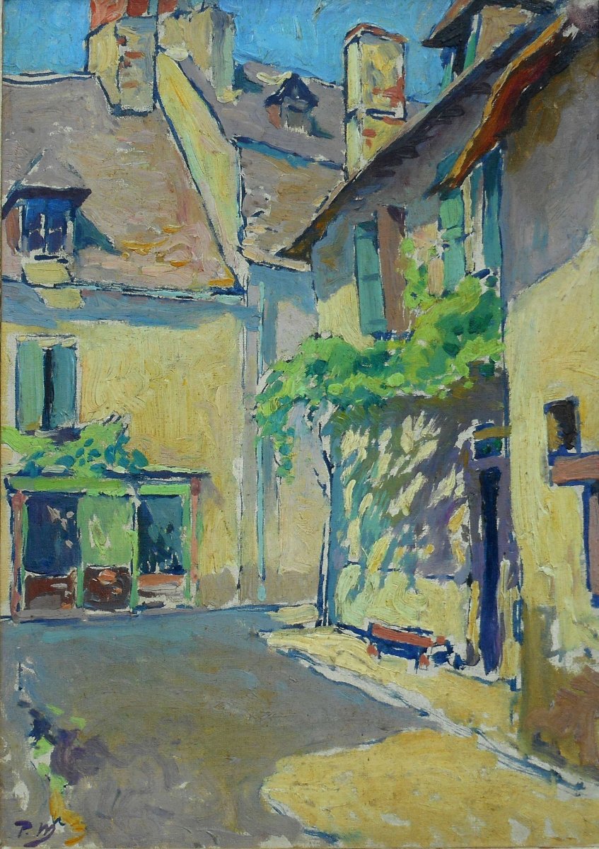 Paul MADELINE (1863/1920) hsct 32 x 24 cm (CROZANT -GUILLAUMIN,DETROY ,ALLUAUD etc)-photo-3