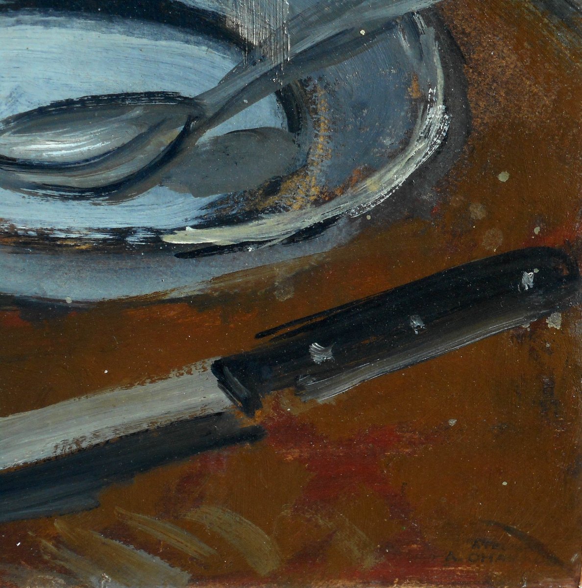 Auguste Chabaud (1882/1955) Hst 54 X 38 Cm -bottle And Saucepan-photo-3