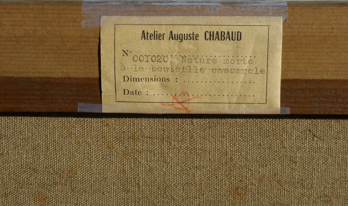 Auguste Chabaud (1882/1955) Hst 54 X 38 Cm -bottle And Saucepan-photo-4
