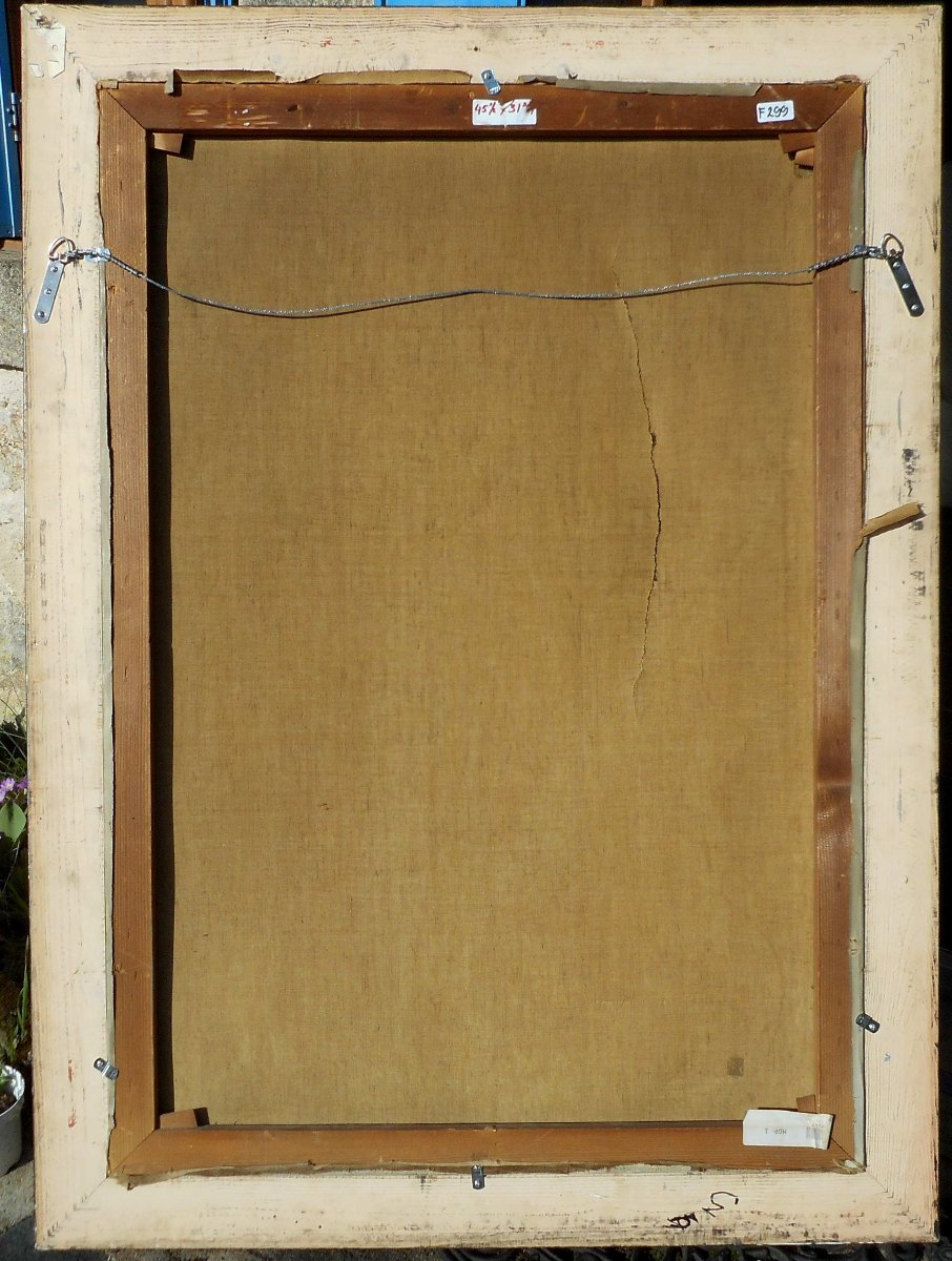OTTO PILNY (1866/1936) SUISSE-HST 115x81 cm "présentation d 'esclave" 1924-photo-2