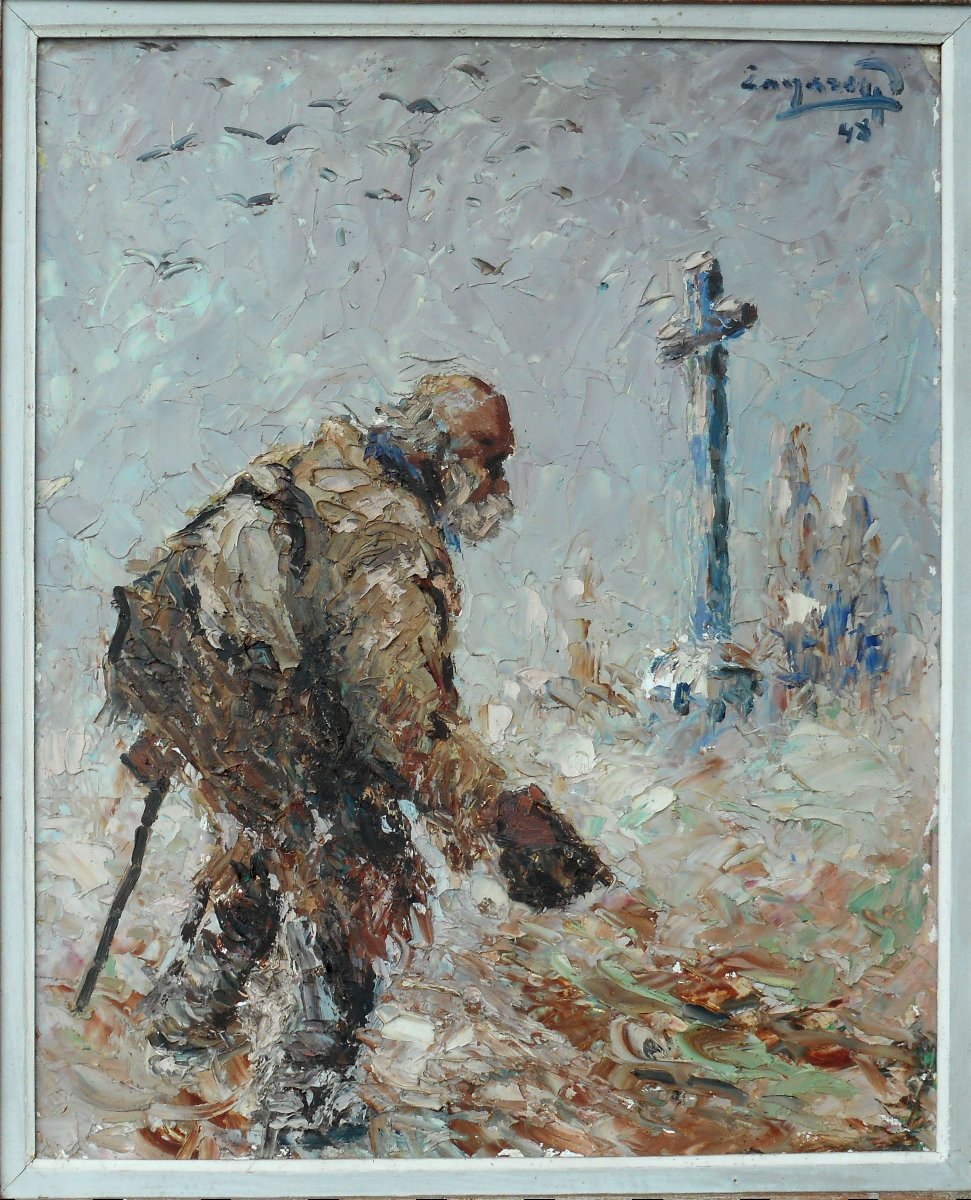 Prudent Pohl Dit Zanaroff ( 1885/1966) Hsp 61 X 50 Cm 1948-photo-4