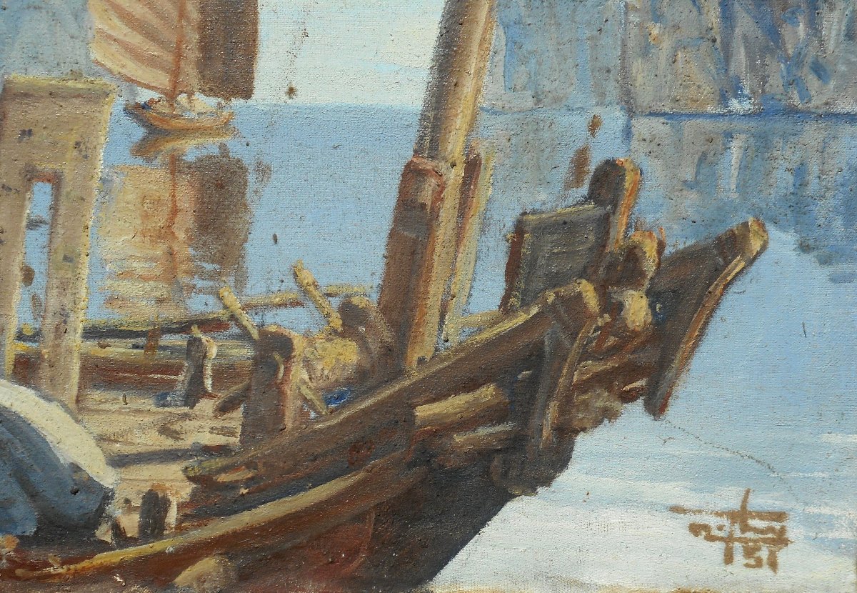 MAI THU Nguyen ( actif entre 1935 et 1954) VIETNAM- baie d' ALONG-photo-2