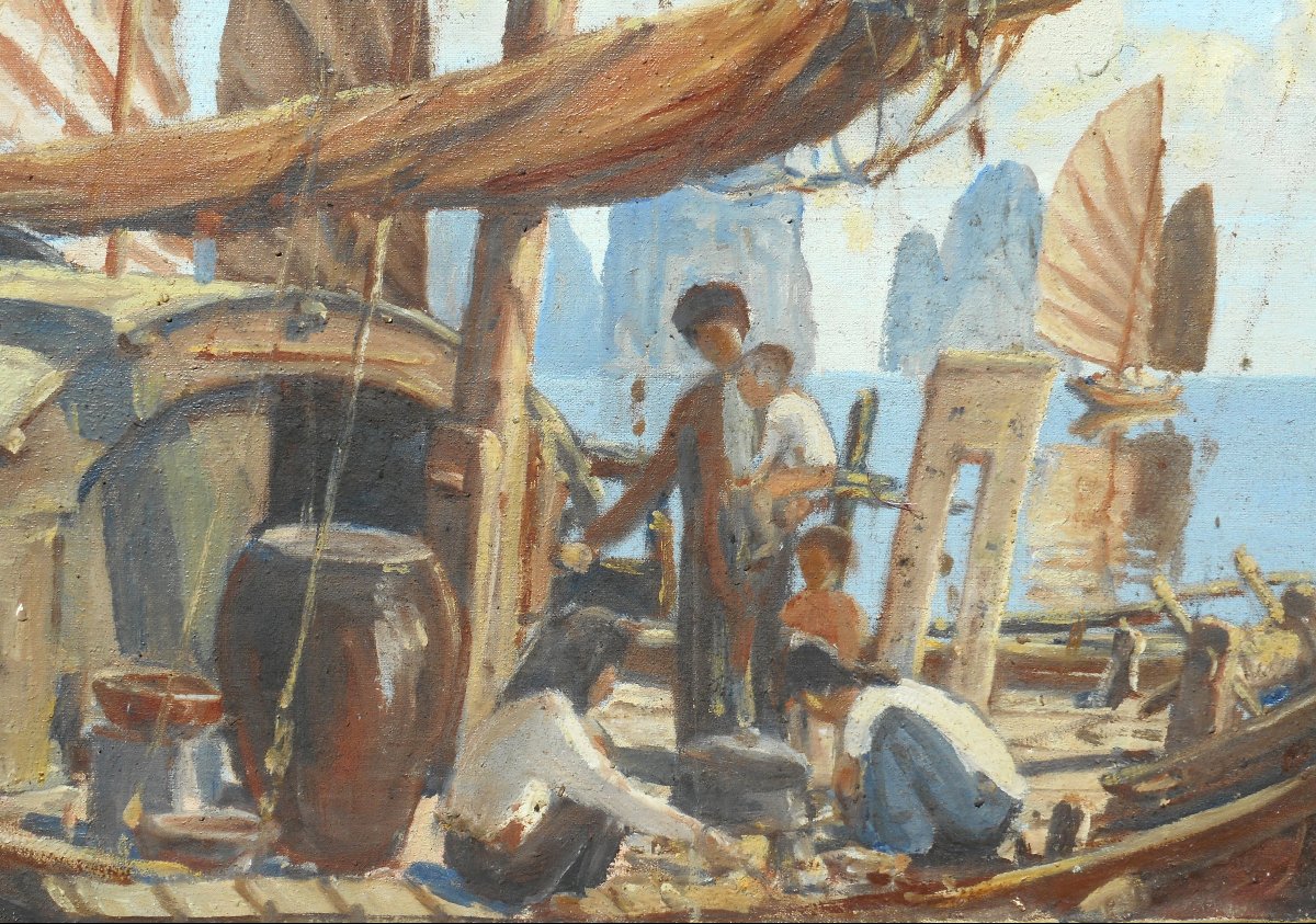 MAI THU Nguyen ( actif entre 1935 et 1954) VIETNAM- baie d' ALONG-photo-3