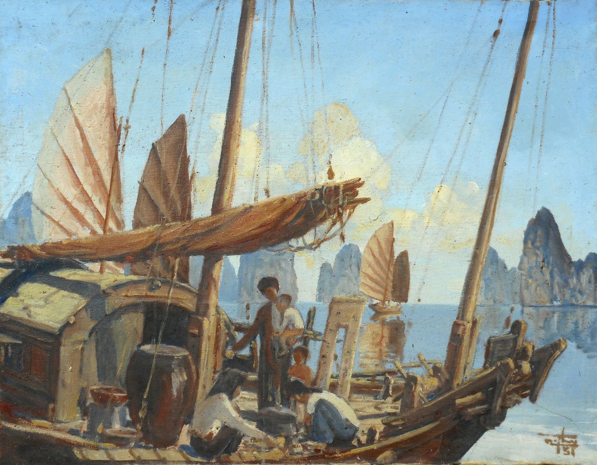 MAI THU Nguyen ( actif entre 1935 et 1954) VIETNAM- baie d' ALONG