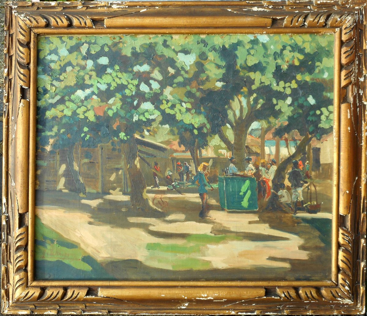 Henry Van Velthuysen (1881/1954) Indonesia - Indonesian Market Circa 1920-photo-2