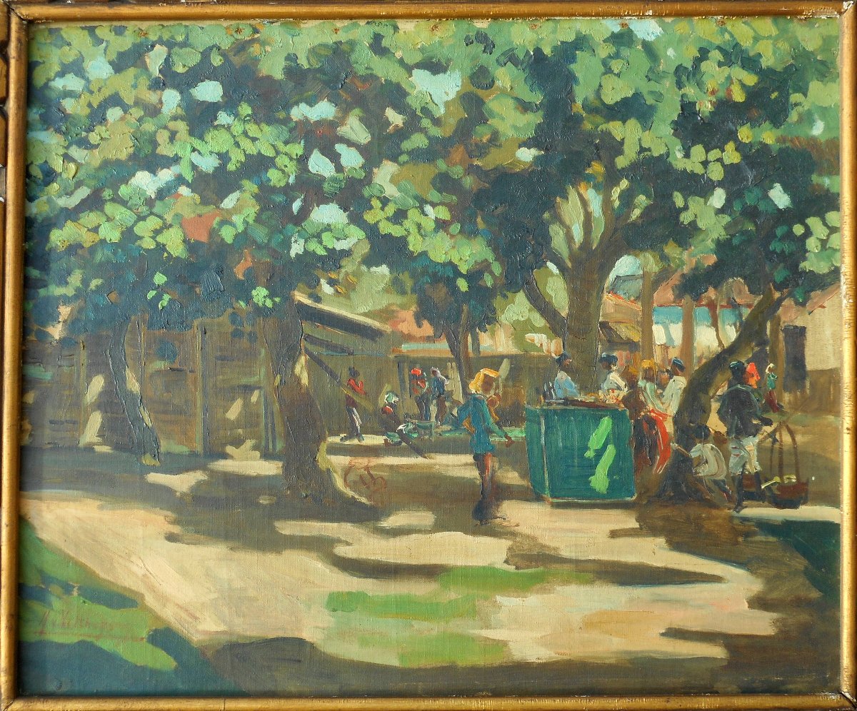 Henry Van Velthuysen (1881/1954) Indonesia - Indonesian Market Circa 1920