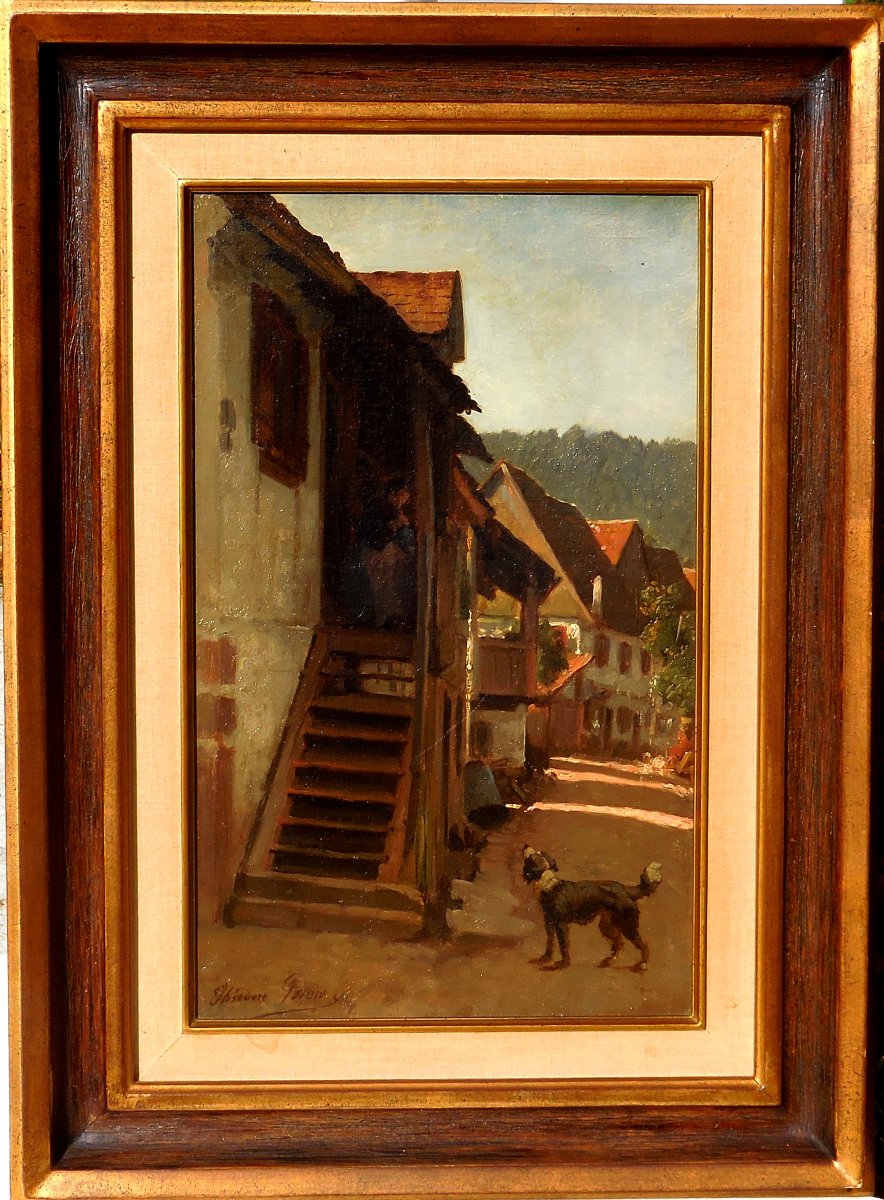 Théodore GERARD (1829/1895) ALLEMAGNE - ALPIRSBACH - forêt noire-photo-2
