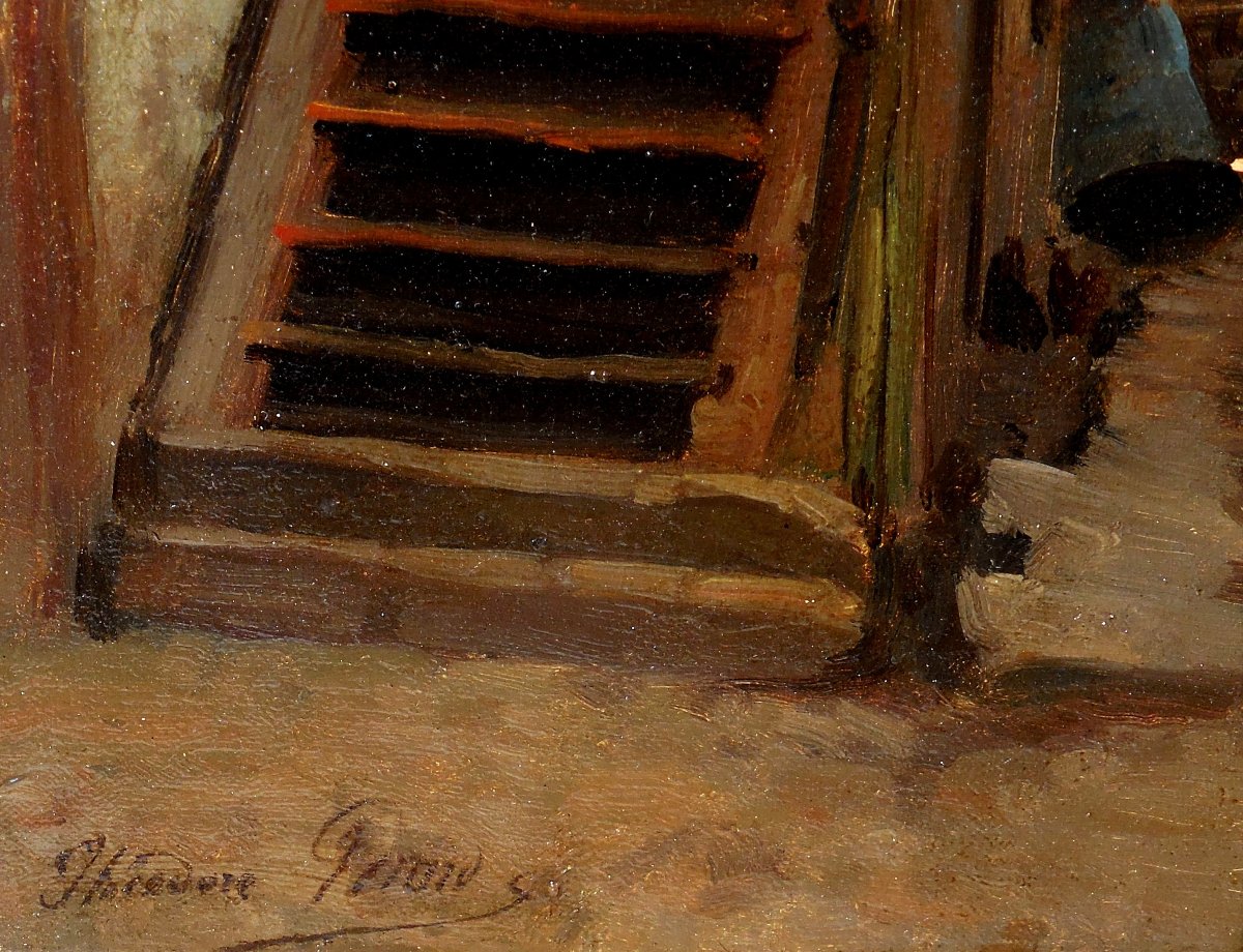 Théodore GERARD (1829/1895) ALLEMAGNE - ALPIRSBACH - forêt noire-photo-3