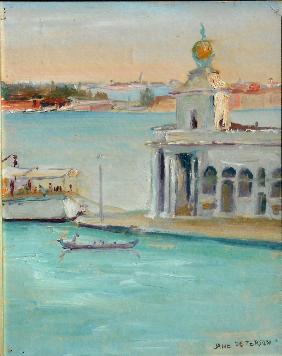 Jane Peterson (1876–1965) Venice - La Pointe De La Douane-photo-2
