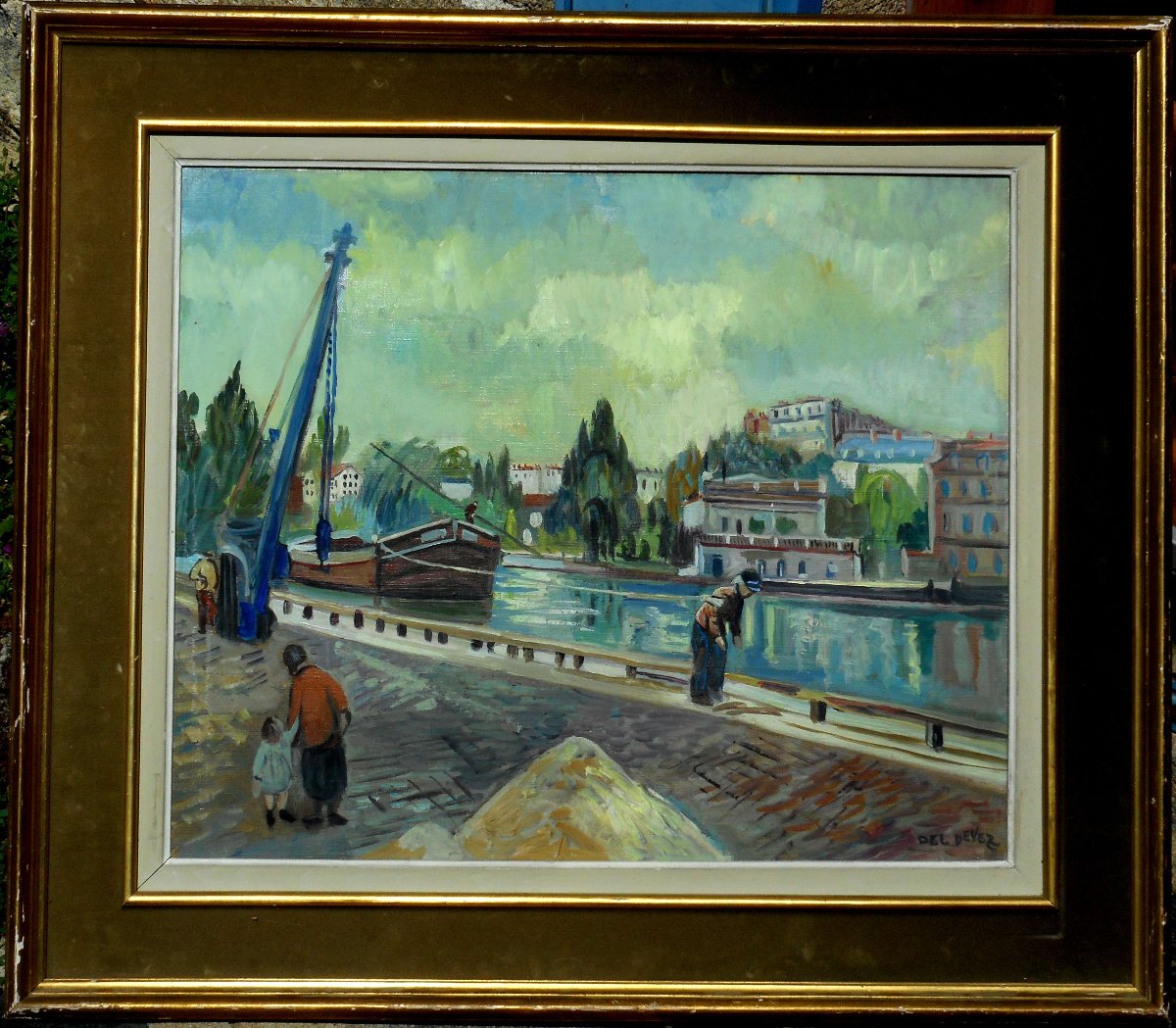 Jean Del Devez (jean Deldevez) 1909–1983 — Paris — The Banks Of The Seine-photo-3