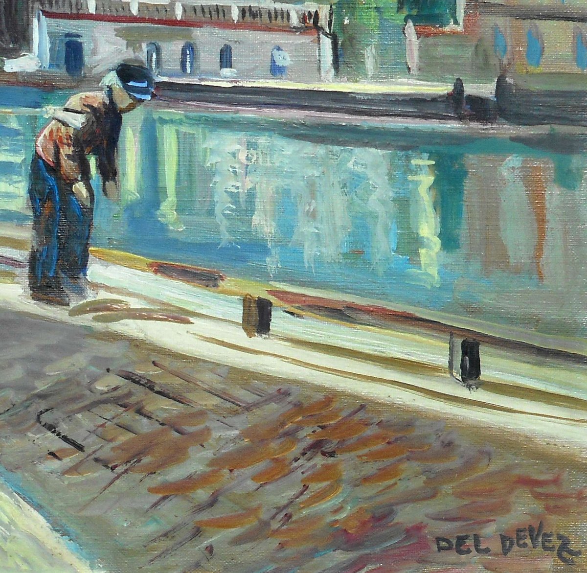 Jean Del Devez (jean Deldevez) 1909–1983 — Paris — The Banks Of The Seine-photo-4