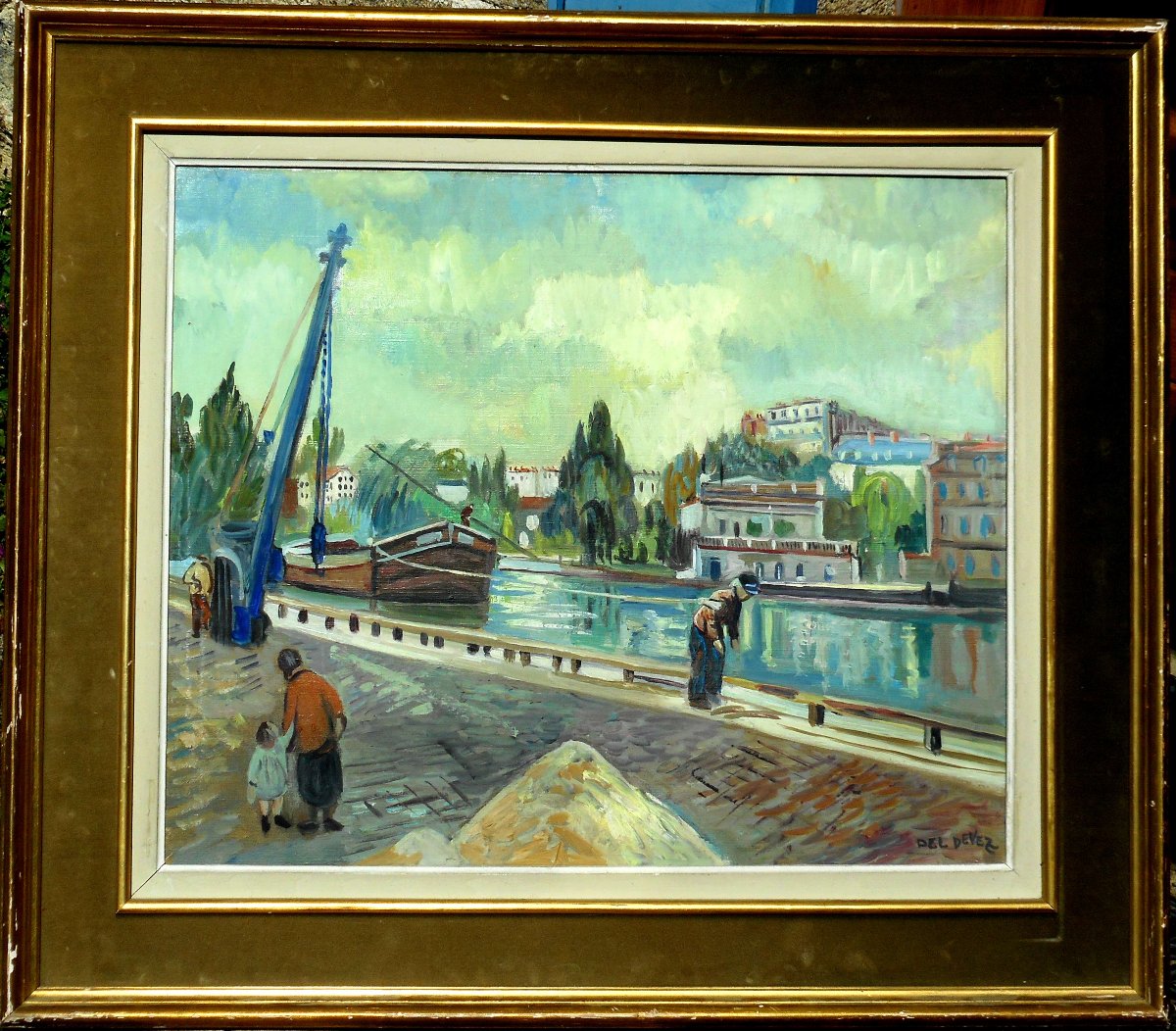 Jean Del Devez (jean Deldevez) 1909–1983 — Paris — The Banks Of The Seine