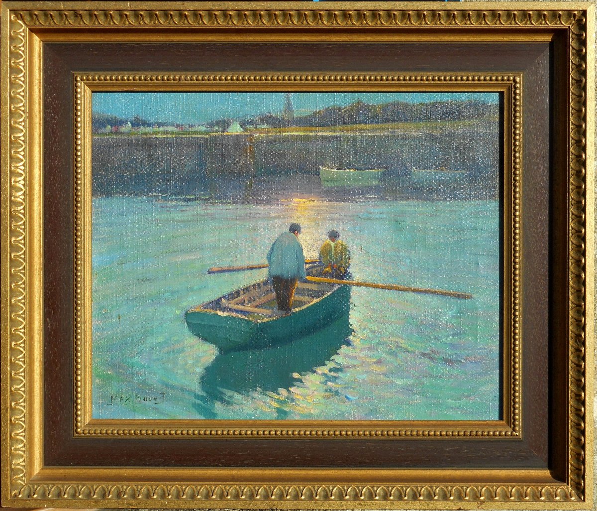 Max BOUVET (1854/1943) HST 33 x 41 cm-photo-2
