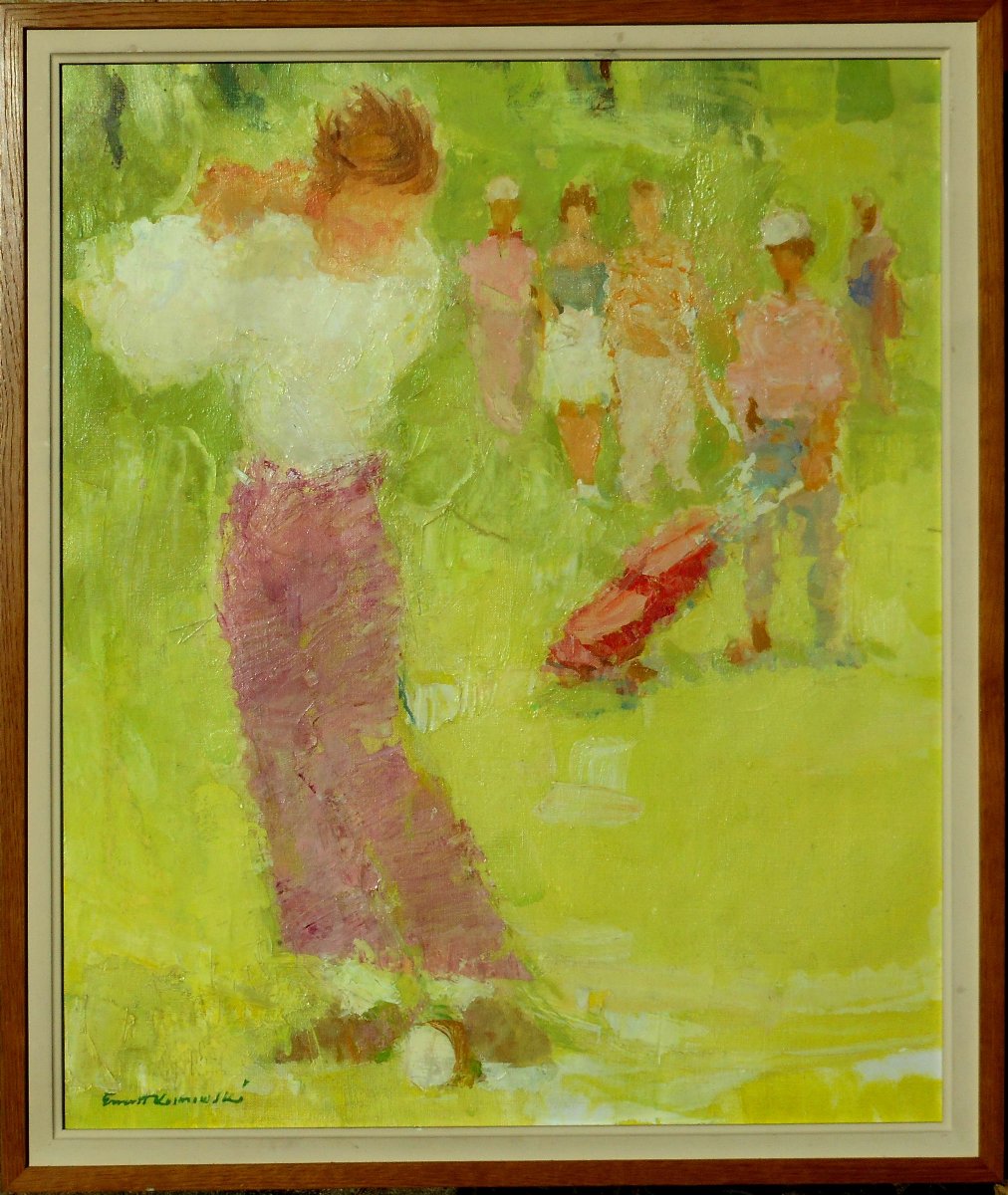 Edmund Ernest-kosmowski (1900–1985) Poland – Honfleur – The Golfer-photo-2