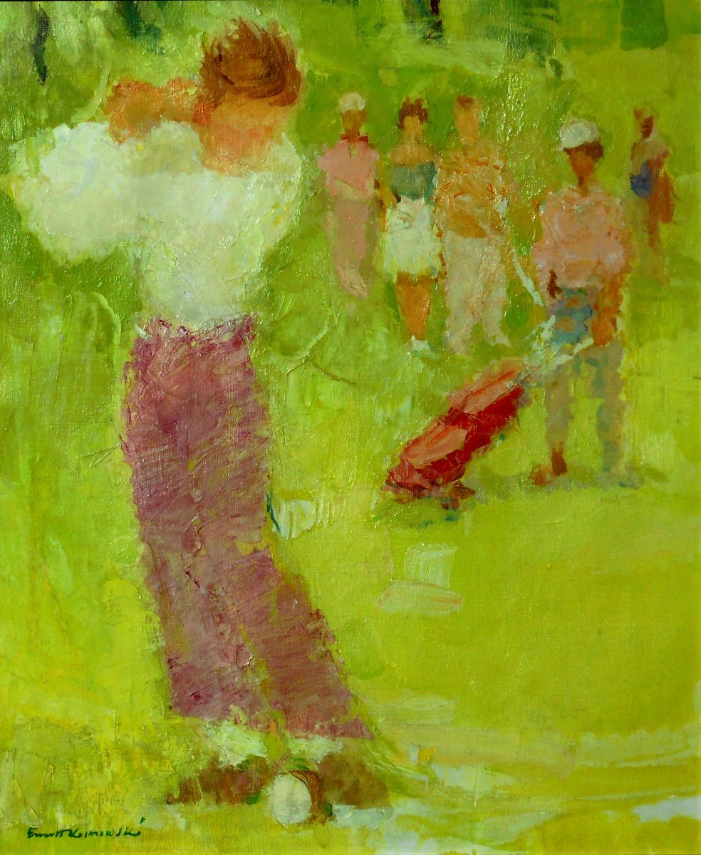 Edmund Ernest-kosmowski (1900–1985) Poland – Honfleur – The Golfer