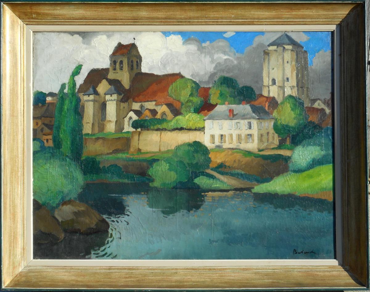 Gaston Balande (1880/1971) La Roche-posay- 88x116cm Poitiers