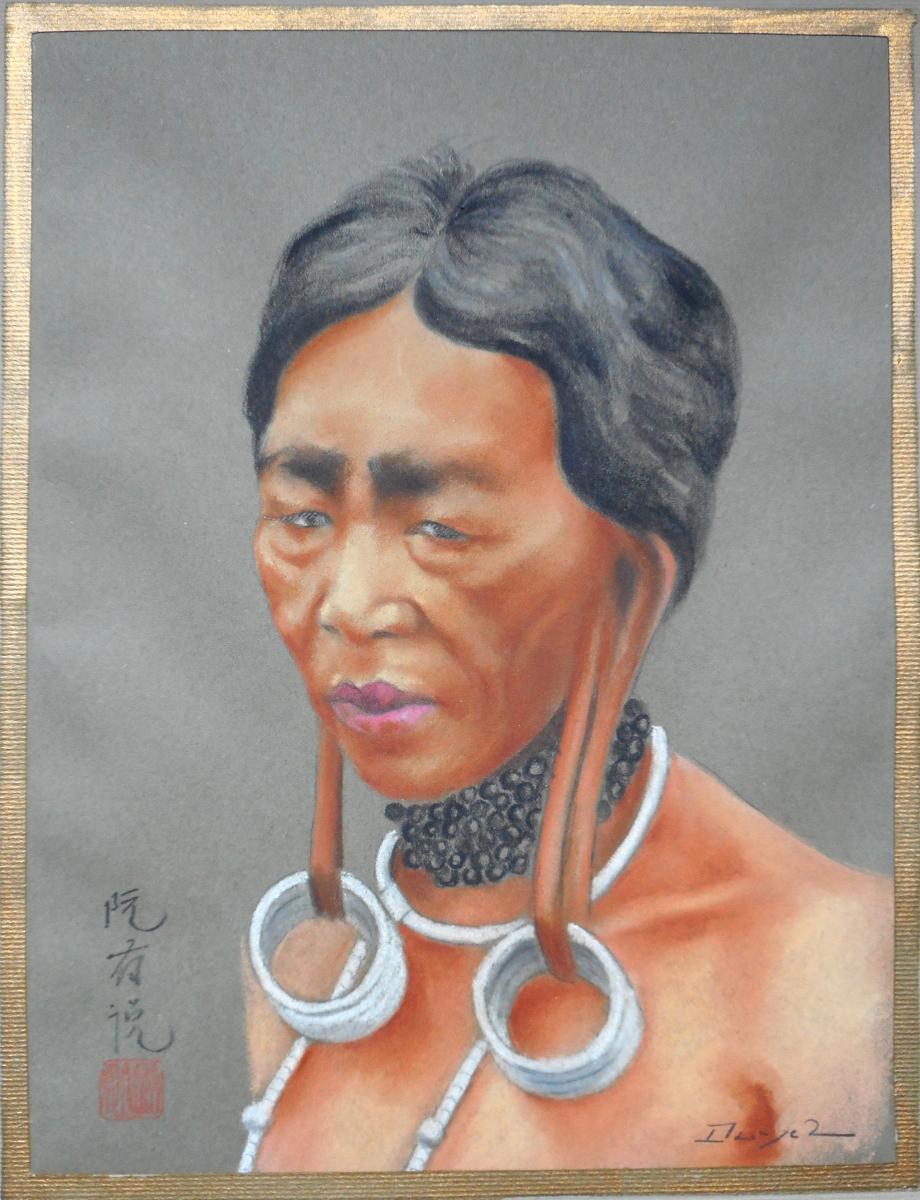 NGUYEN HUU DUYET - 17 pastels + 1 aquarelle 1938 -ASIE-photo-7