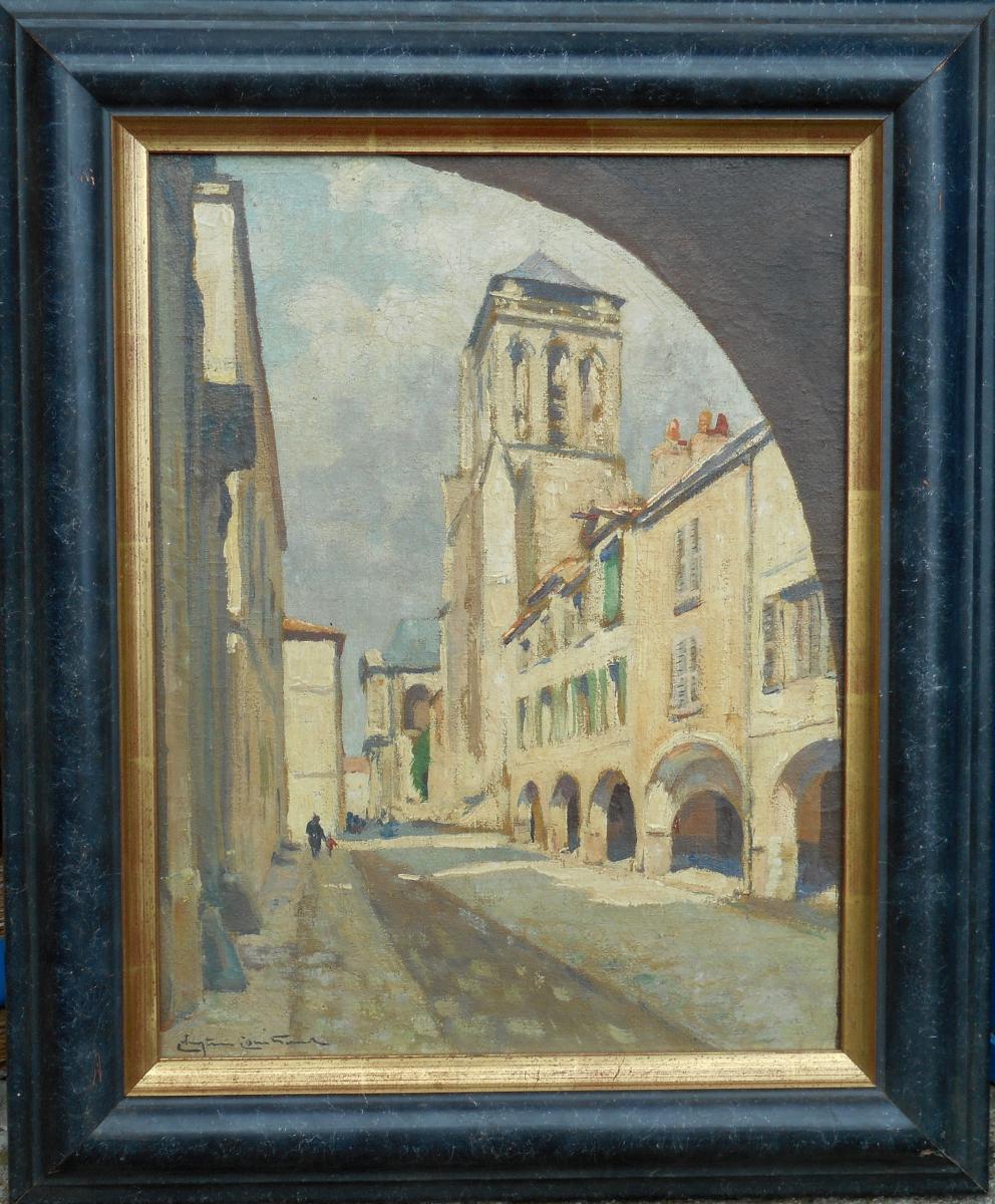 Christian Couillaud (1904/1964) La Rochelle Hsp 68x100cm-photo-3