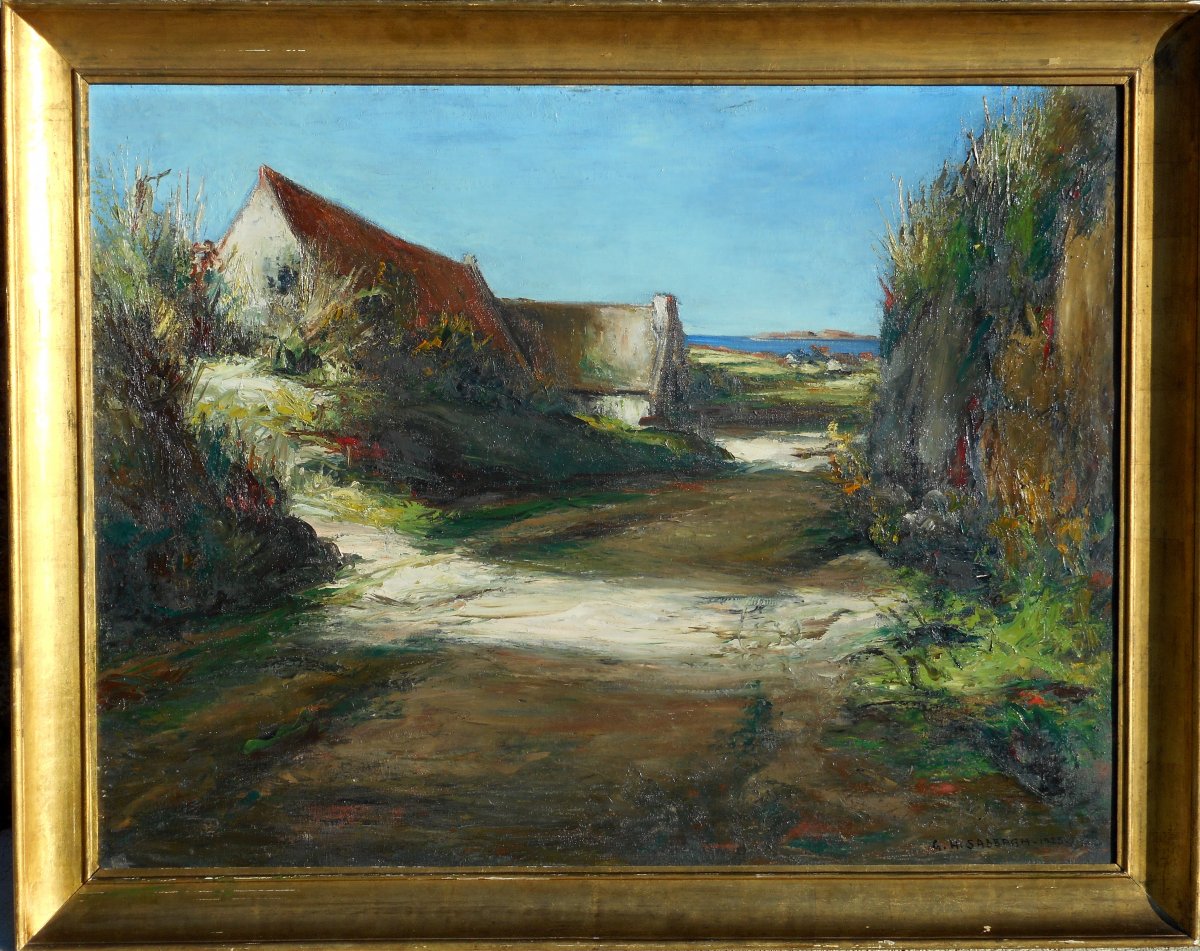 Georges Hanna Sabbagh (1887/1951) Tregastel Brittany Crozant (guillaumin - Detroy - Osterlind)-photo-2