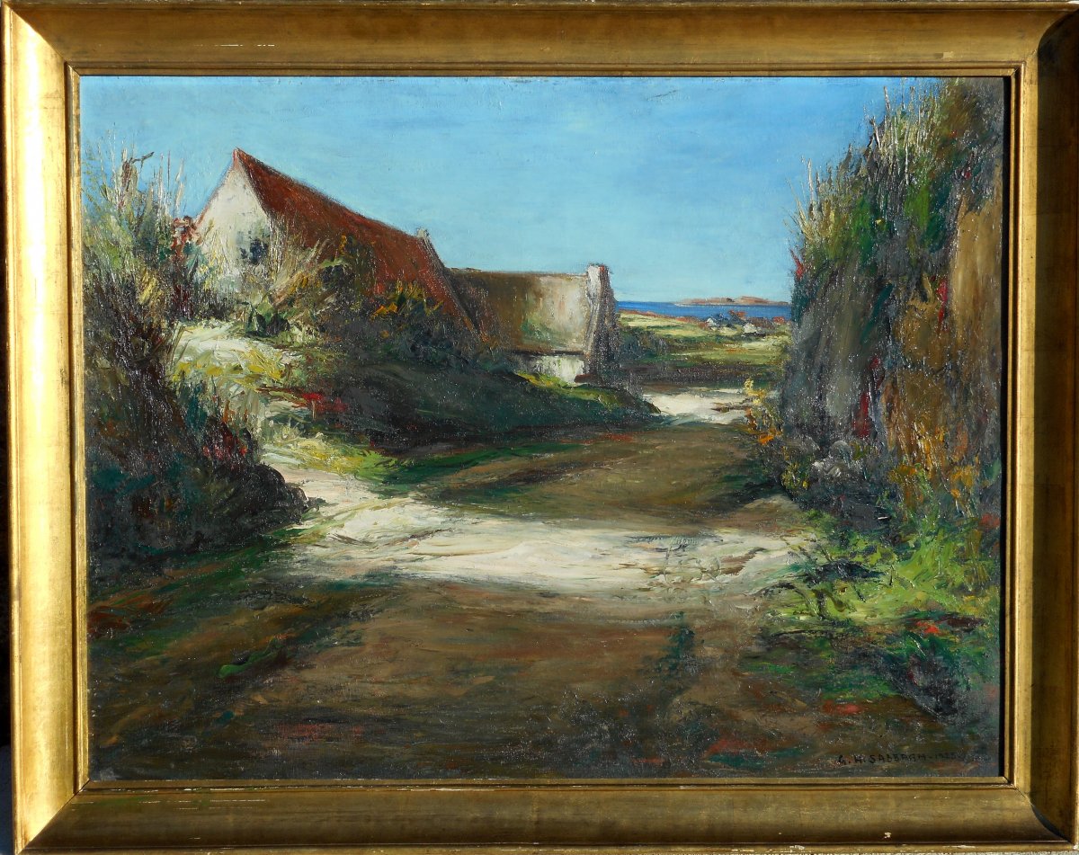 Georges Hanna SABBAGH (1887/1951) TREGASTEL BRETAGNE CROZANT (GUILLAUMIN - DETROY - OSTERLIND )-photo-2