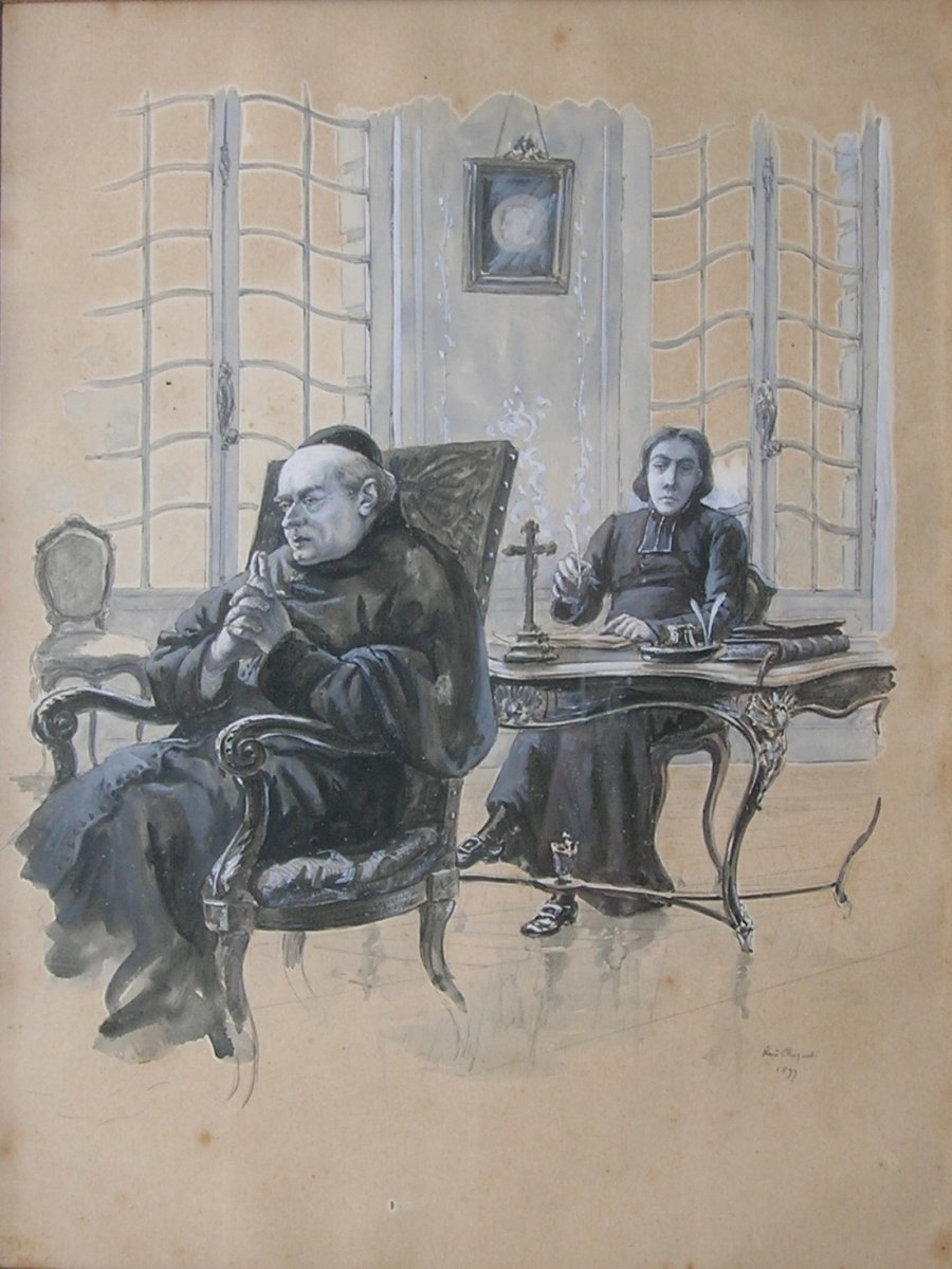René Maxime CHOQUET (1872/1958) peintre basque - ecclesiastiques