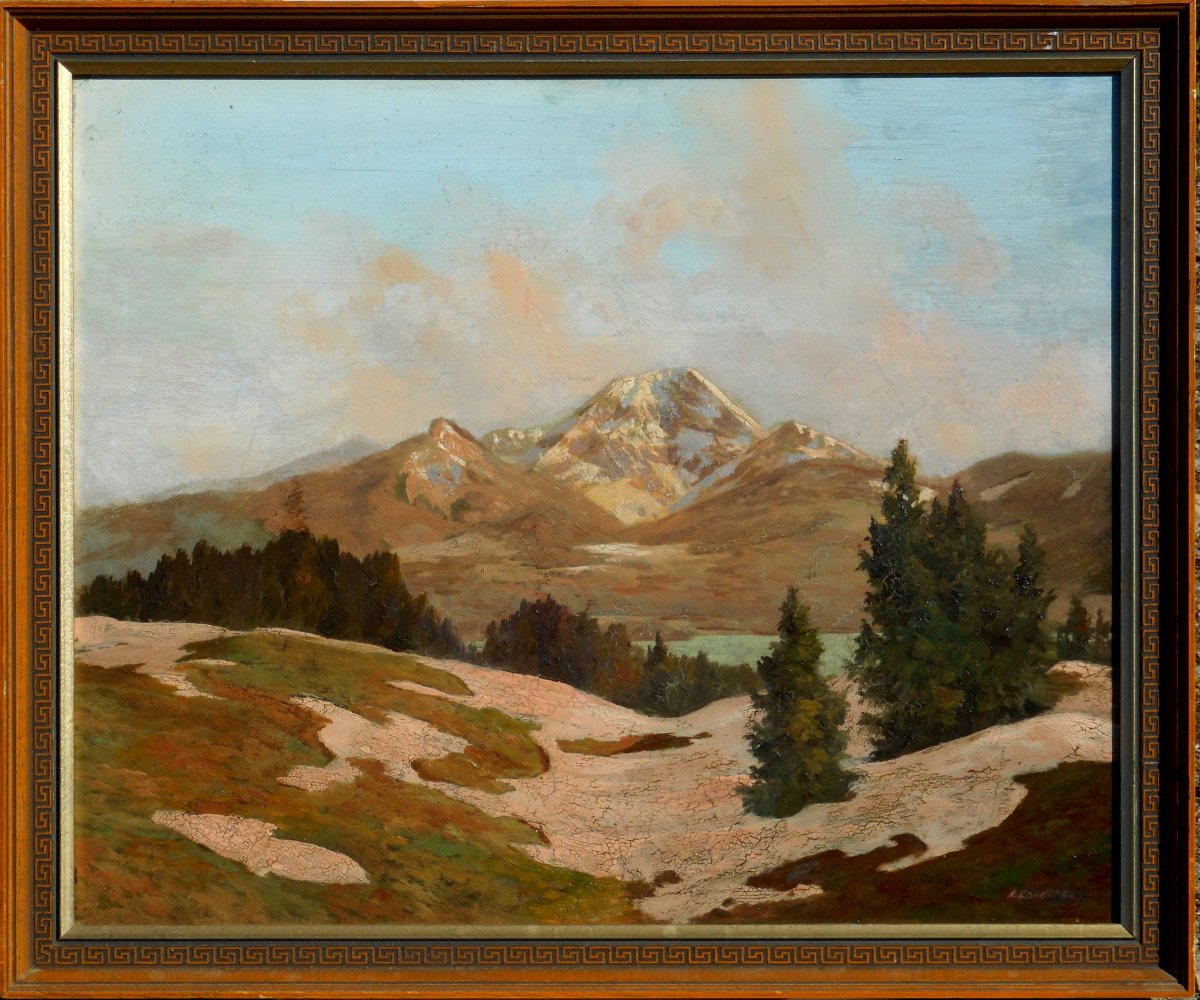 Hanns Kobinger (1892-1974) Grundlsee-austria -linz - Vienna -hsp 48x58cm