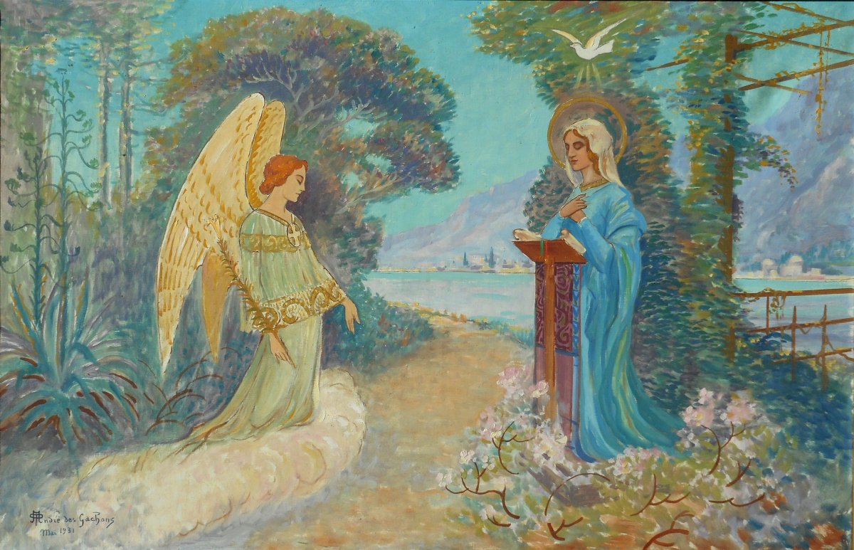 André Des Gachons (gâchons) 1871-1951 - Hst 65x100cm -1931- Indre-berry-crozant-photo-2