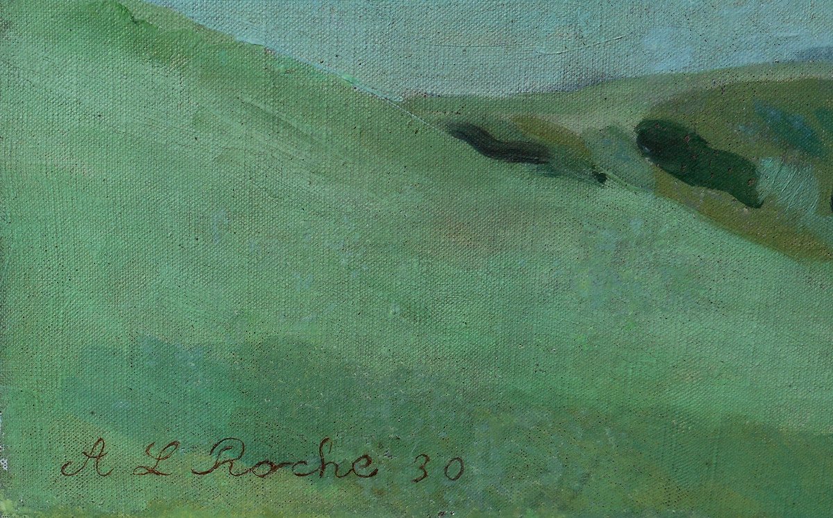 Alexis Louis Roche (geneva 1891/1961) Switzerland - Lac Montsalvens 1930 - Gruyères - Friborg-photo-2