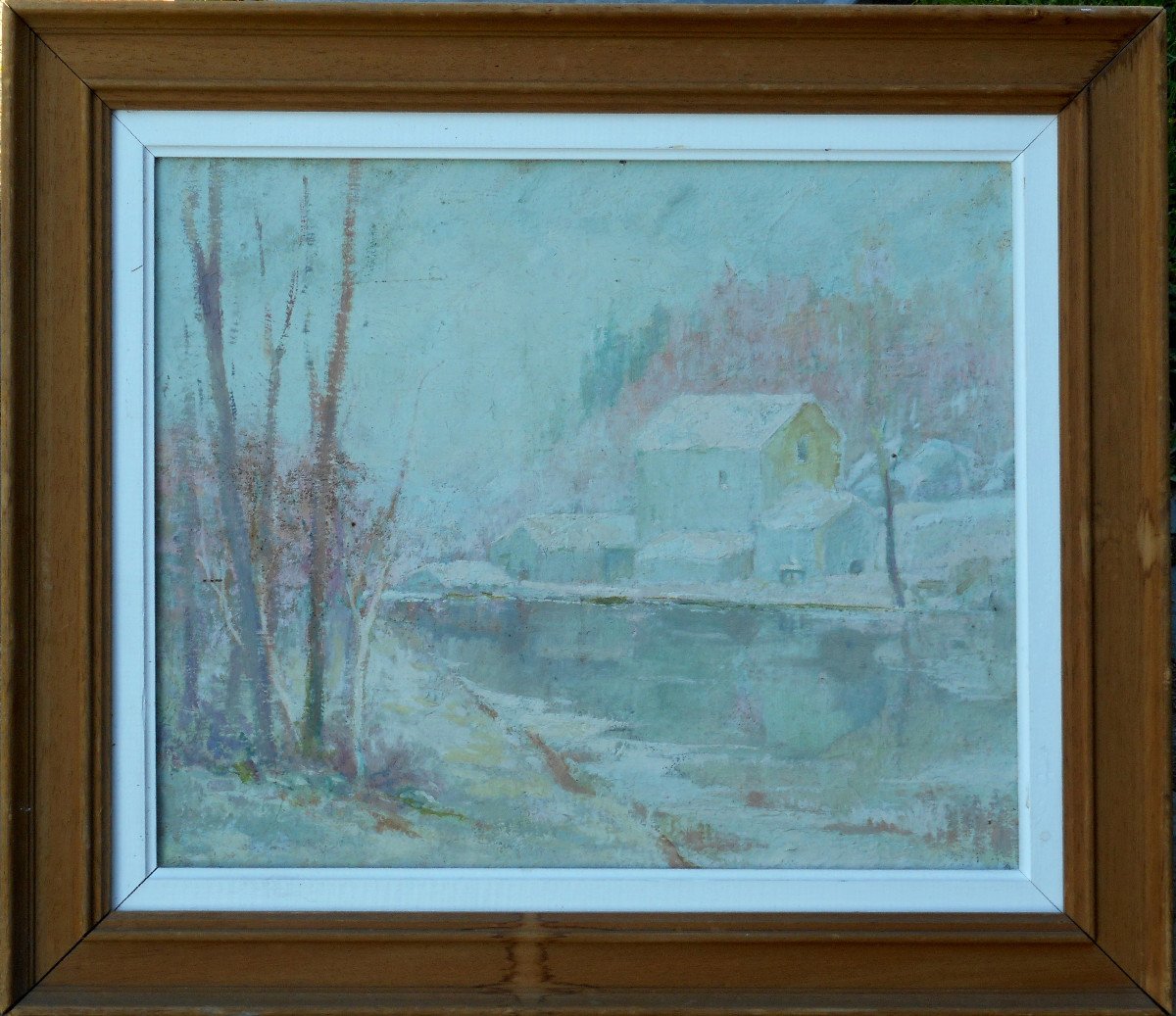 Albert MOREAU - ecole de CROZANT - paysage de neige en CREUSE-photo-2